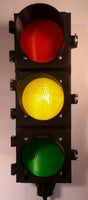Traffic Light Decoration, 1:4 Scale, Remote Control, 3D printed, Wall or Pole Mount, 12" tall